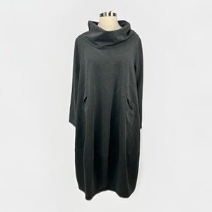Cheyenne Womens S/M‎ Art to Wear Dress Cowl Neck Lagenlook Minimalist Lagom